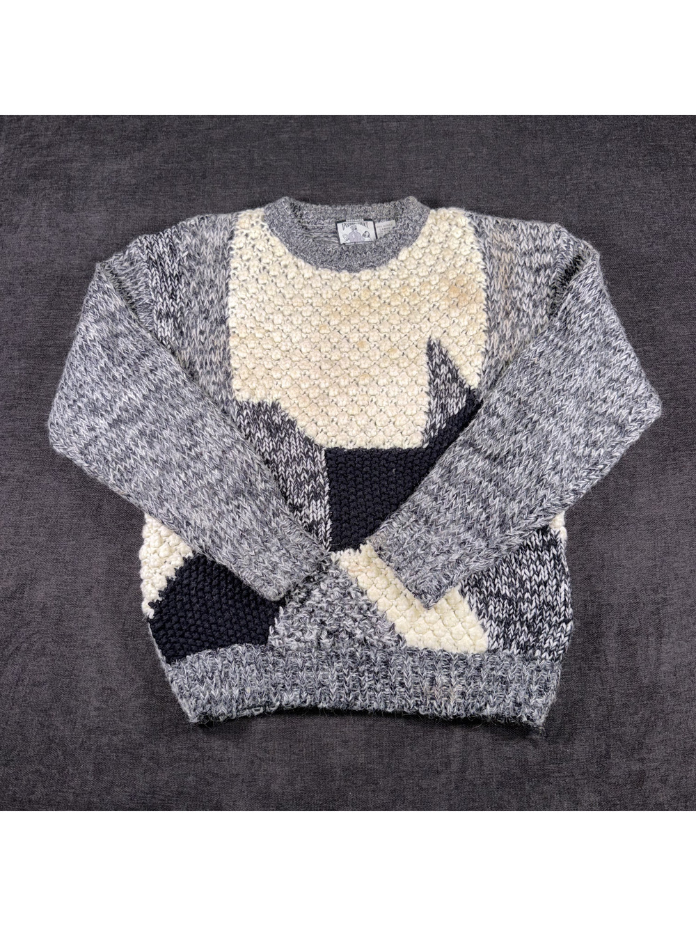 Fashion Police Sostanze Textured Knit Sweater Large